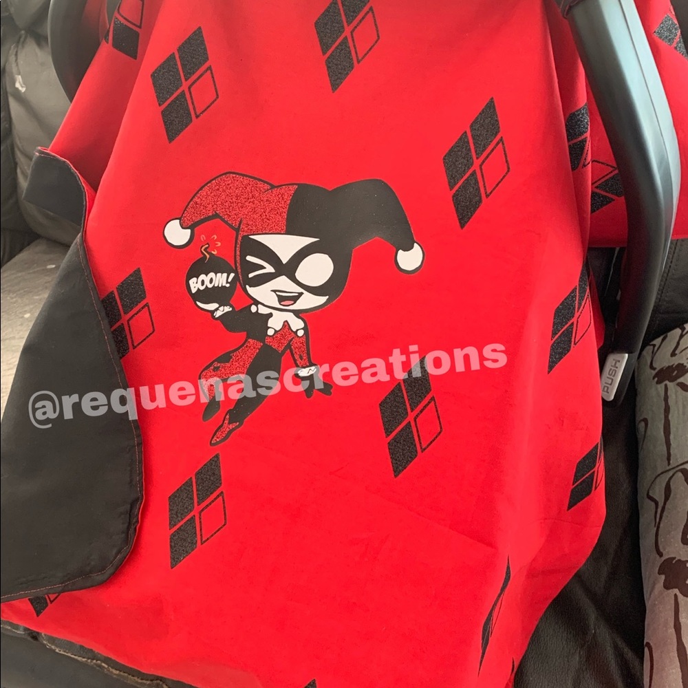 Harley Quinn baby car seat cover